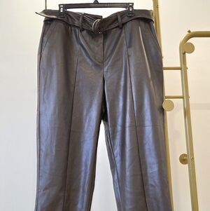 Addition Elle Faux Leather Pants Brown Size 14 NWT